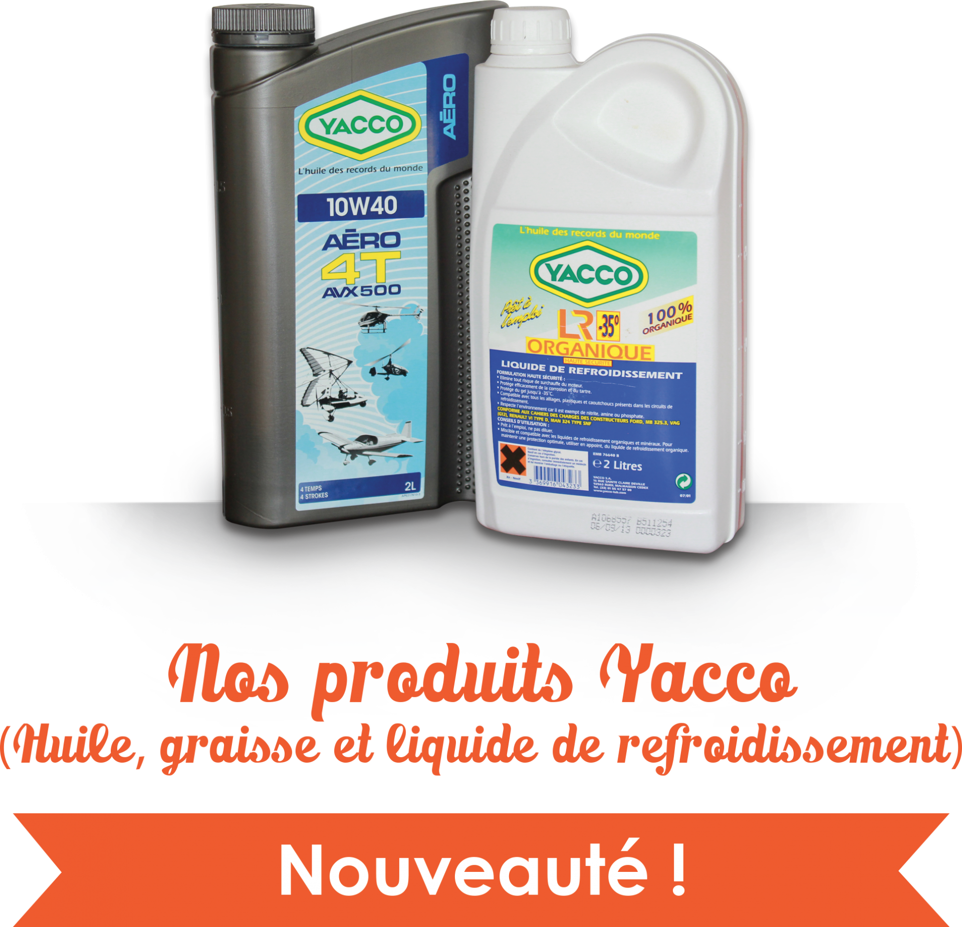 Produits yacco sansfond